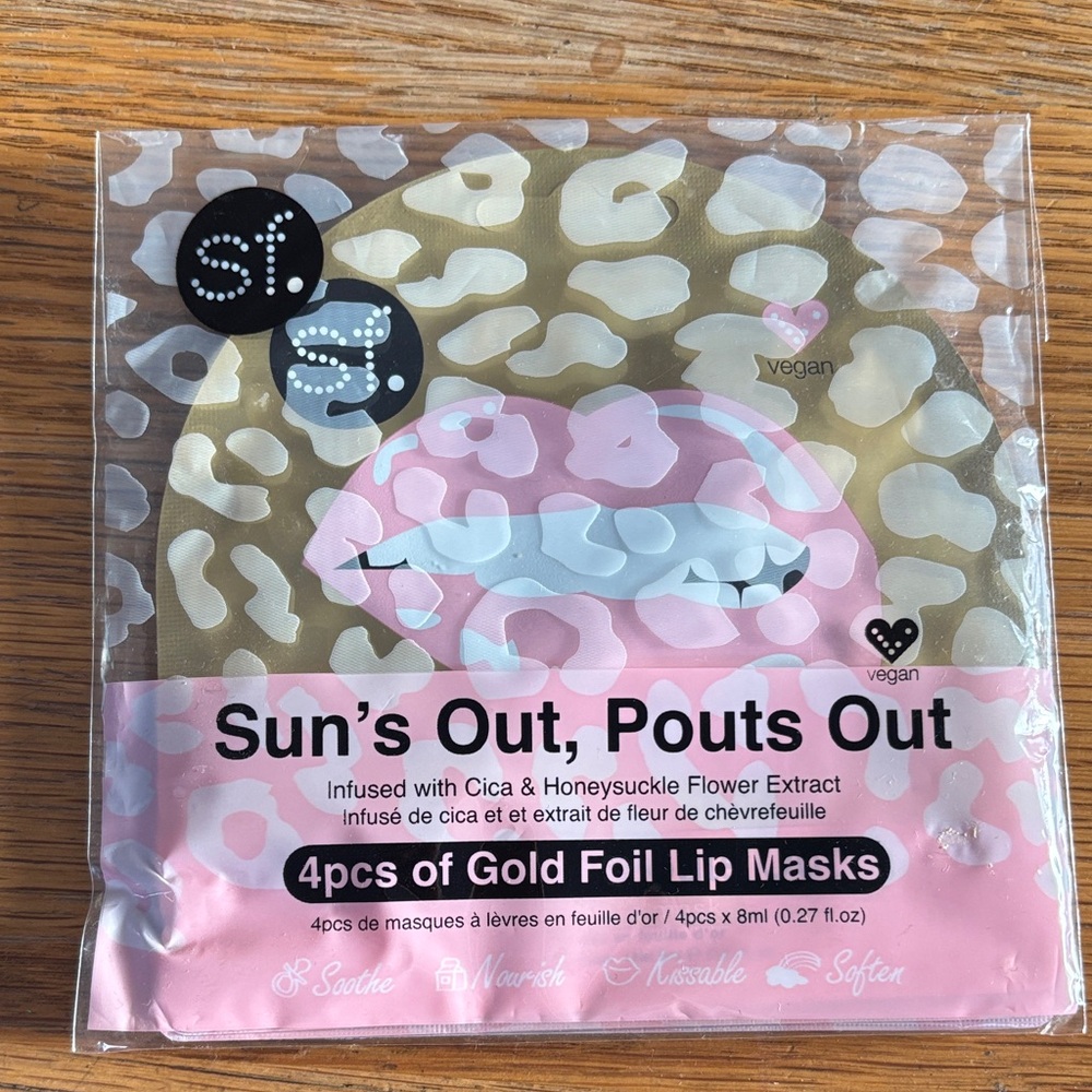Gold Foil Lip Masks - Pink and Gold